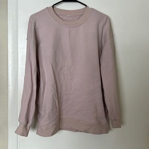 Lululemon light pink Perfectly Oversized Crew